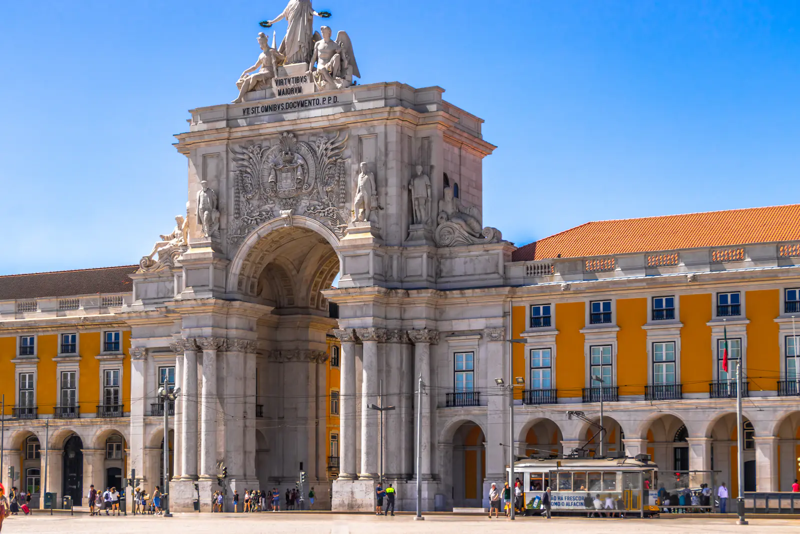 La Praça do Comércio à Lisbonne, Portugal
